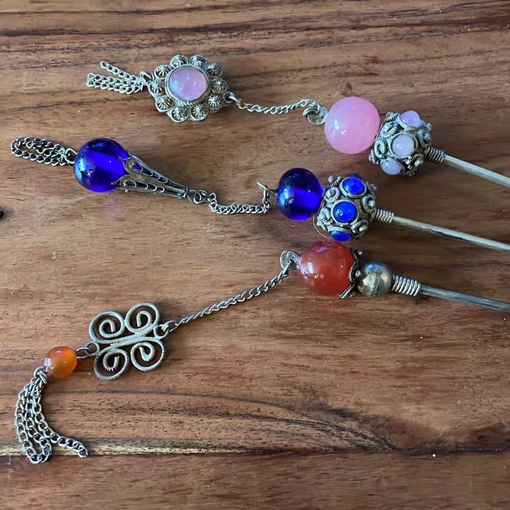Bundle of 3 Vintage looking hairpins